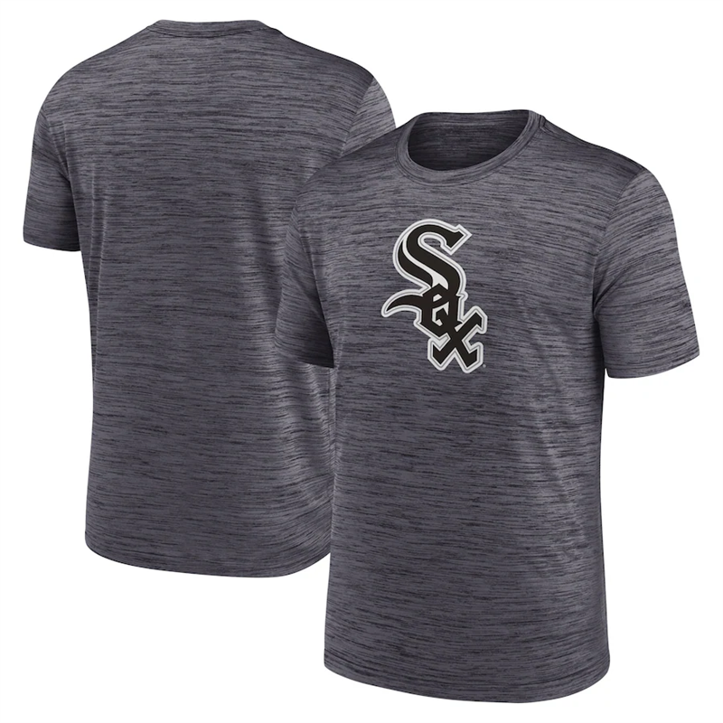 Men's Chicago White Sox Grey Team Logo Velocity Performance T-Shirt